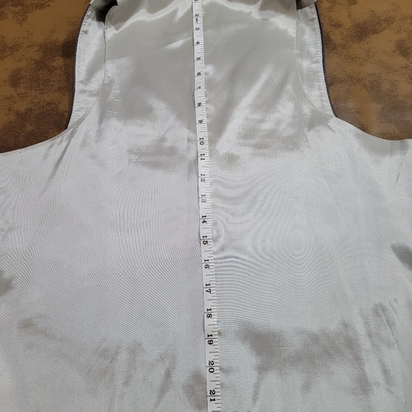 New Gray Front Vest with Silver Back - Picture 5 of 5